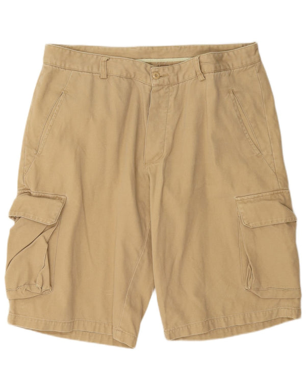 Pantalones cortos cargo vintage para hombre IT 54 2XL W42 Algodón beige