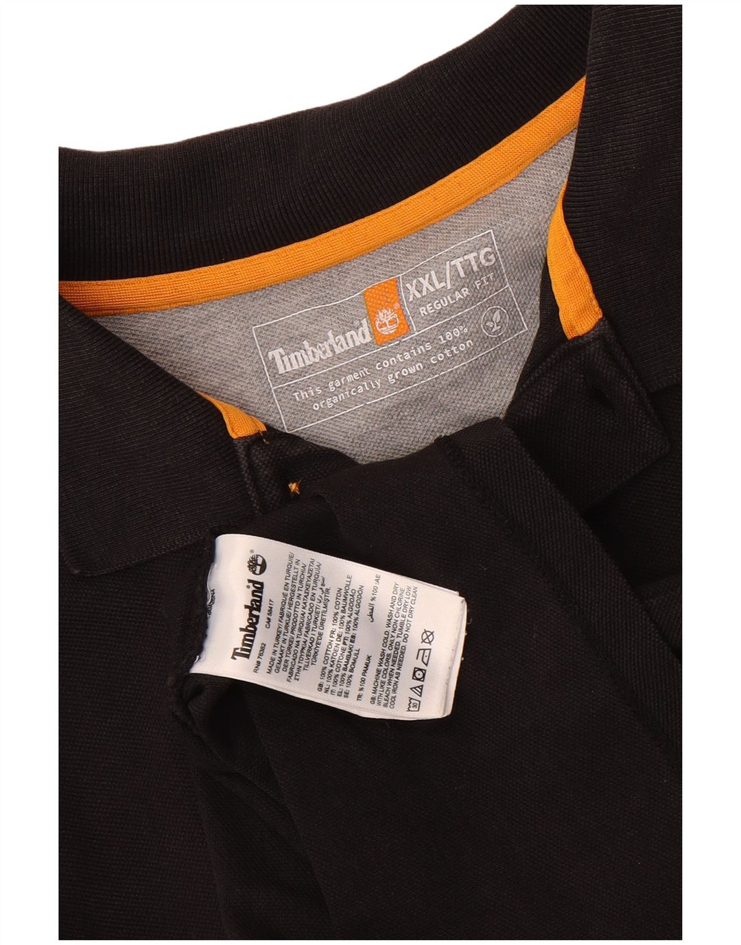 Timberland Polo De Corte Regular Para Hombre 2XL Algodón Negro