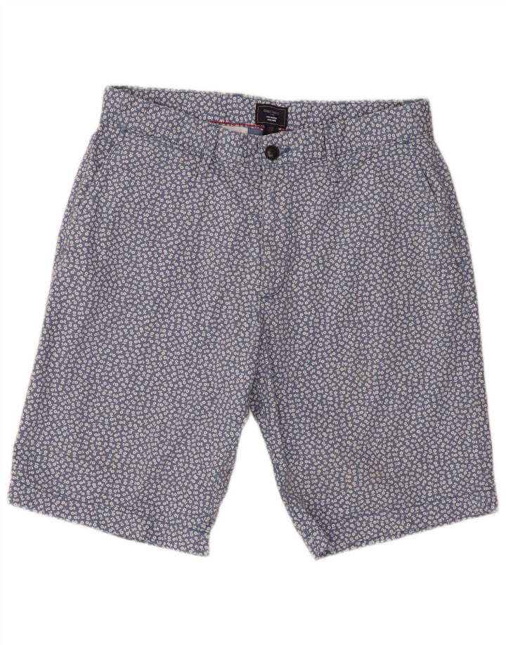 Gap Pantalones cortos chinos caquis para hombre W32 Algodón floral azul medio