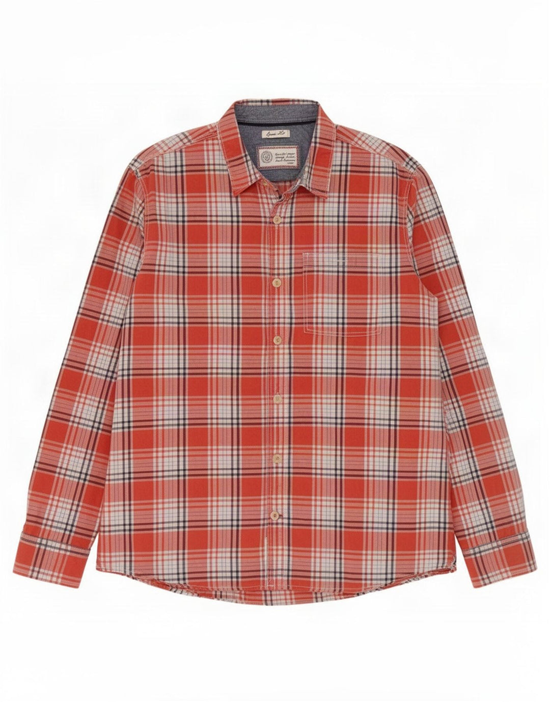 Camisa de corte clásico para hombre de Fat Face XL de algodón a cuadros rojos