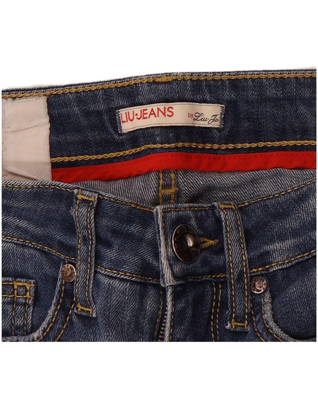 Vaqueros Cortos Desgastados Mujer Liu Jo W24 L24 Azul