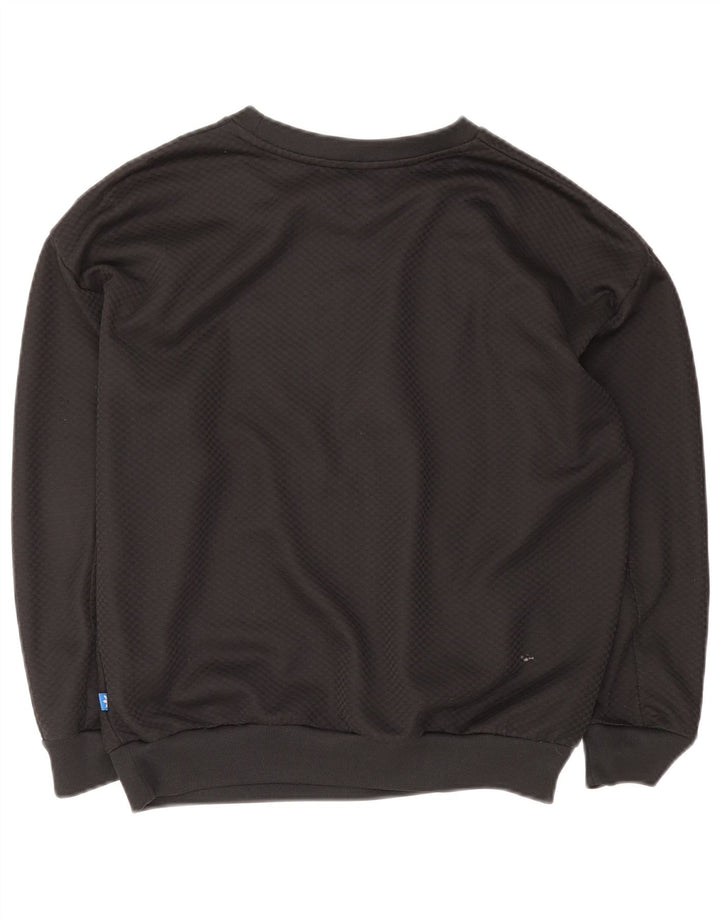 Adidas Sudadera gráfica para mujer Jumper UK 12 Mediano Negro Poliéster