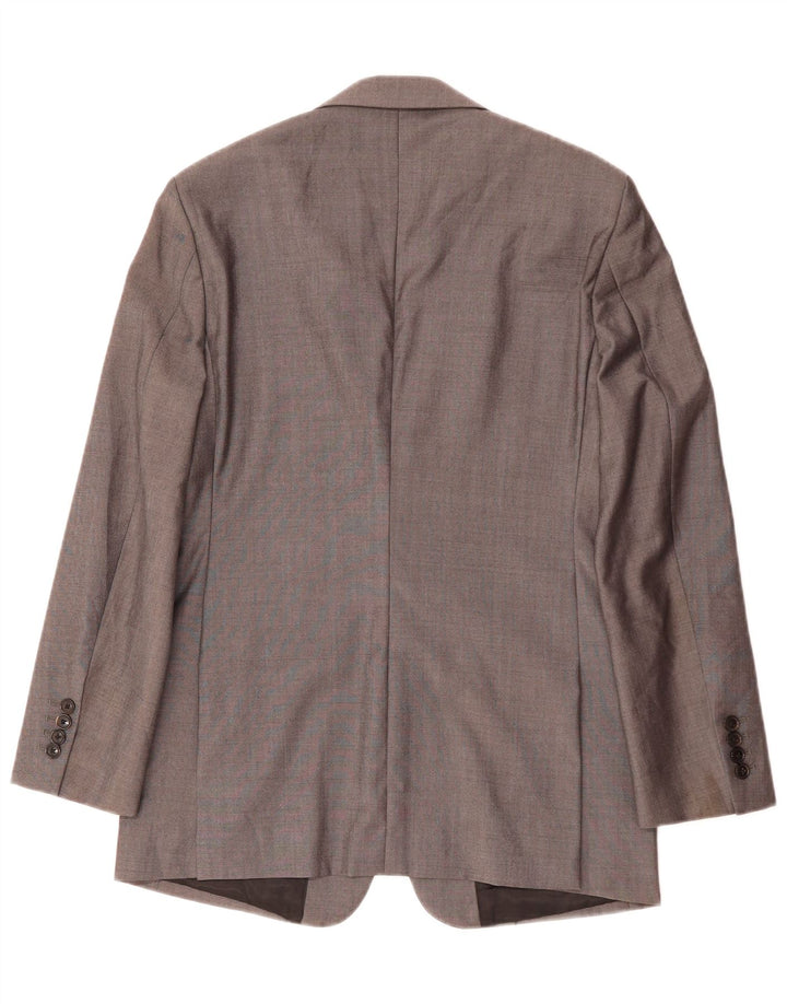 Chaqueta tipo blazer de 2 botones para hombre Reiss UK 38 Lana gris medio