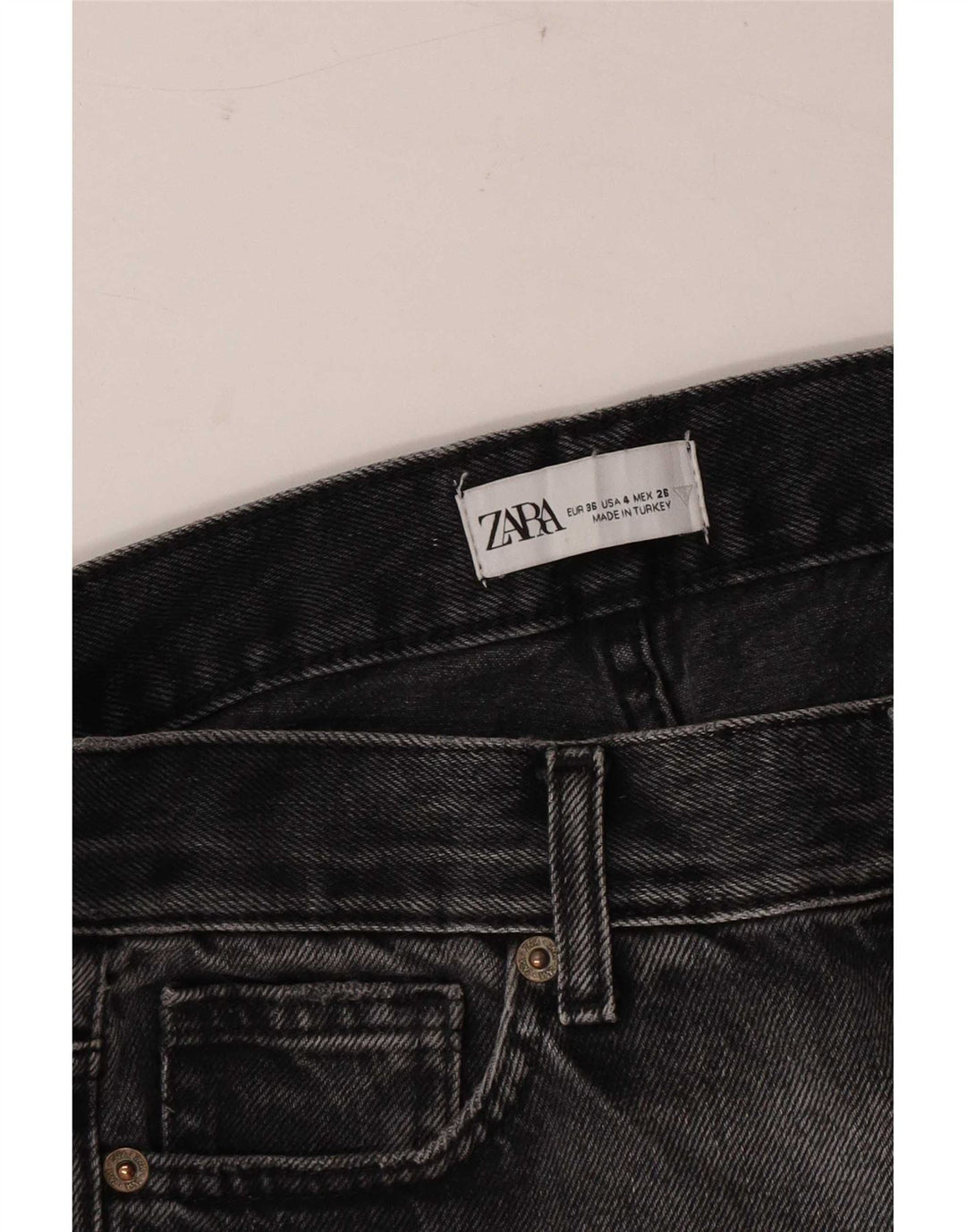 Zara Vaqueros Acampanados Mujer EU 36 XS W26 L30 Gris