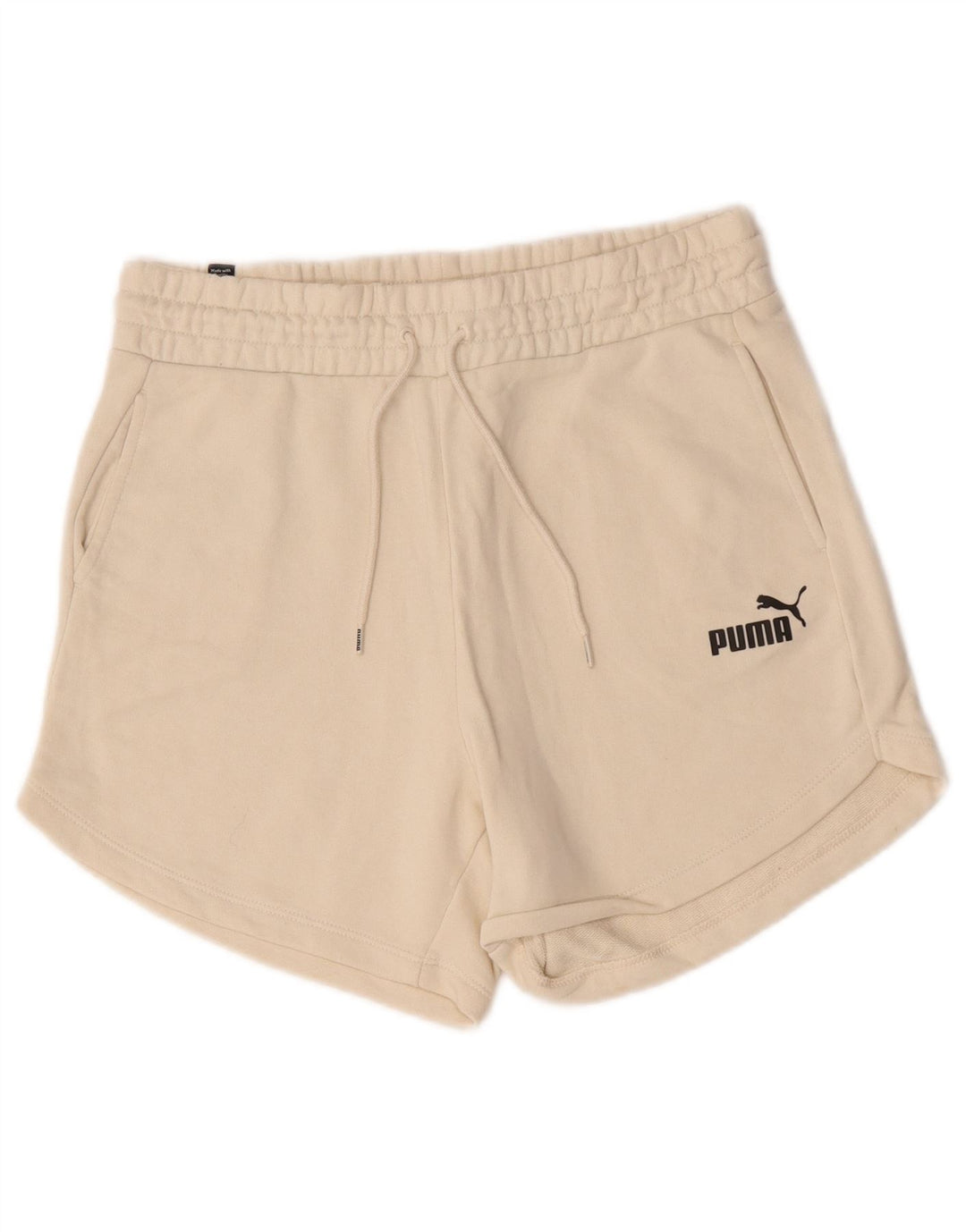 Puma Pantalones cortos deportivos para mujer UK 44 Algodón beige medio