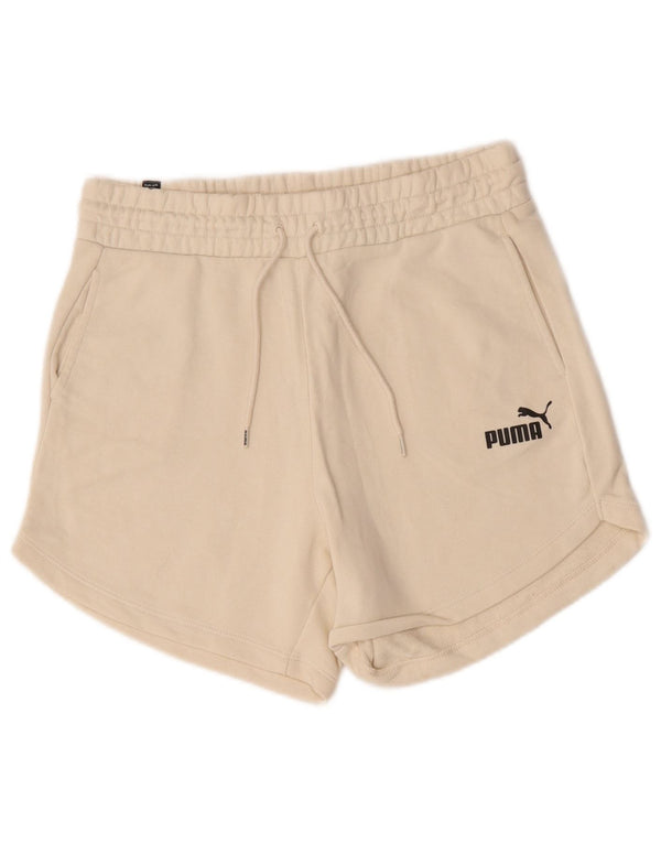 Puma Pantalones cortos deportivos para mujer UK 44 Algodón beige medio