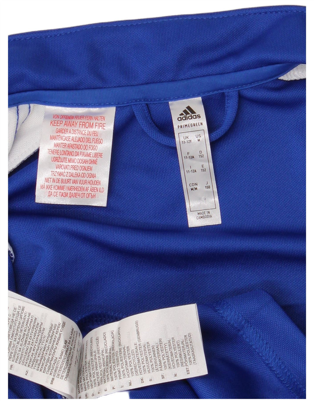 Adidas Chicos Aeroready Chándal Top Chaqueta 11-12 Años Azul Poliéster