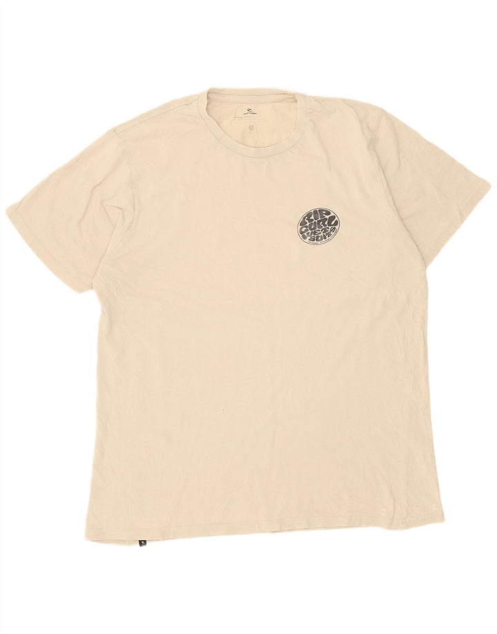 Rip Curl - Camiseta para hombre, talla grande, color beige