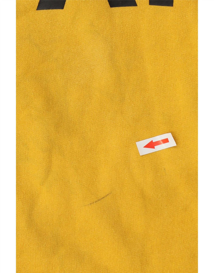 Vans Hombre Sudadera Con Capucha Gráfica Jersey De Algodón Amarillo Medio