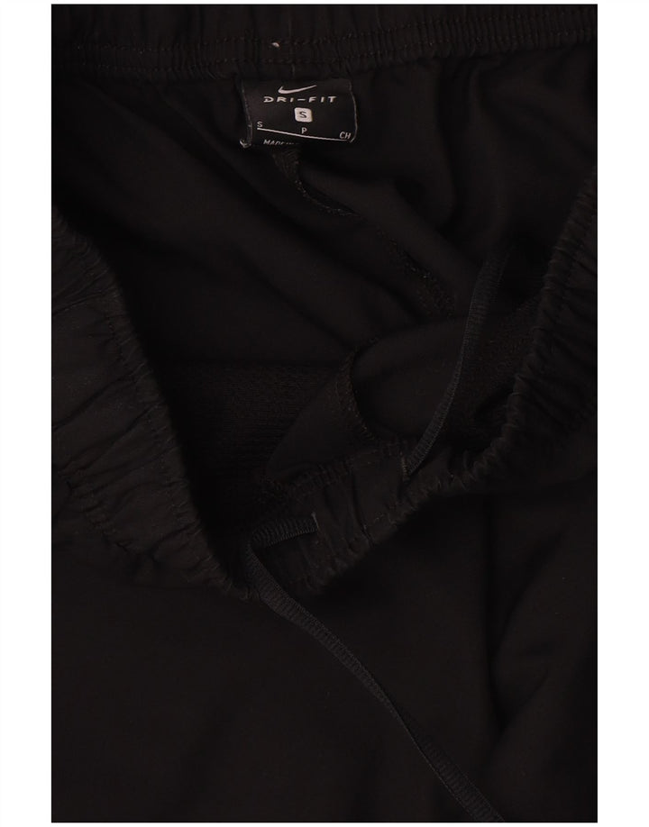 NIKE Mujer Dri Fit Chándal Pantalones UK 8 Pequeño Poliéster Negro