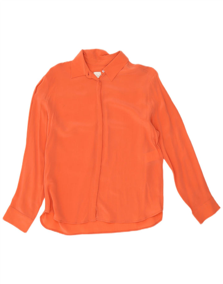 Blusa tipo camisa para mujer Intrend UK 10 Small Orange Silk
