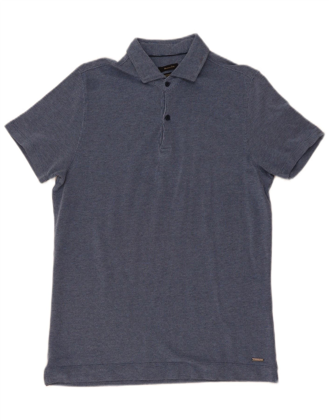 Polo Massimo Dutti Hombre Large Azul Marino Algodón