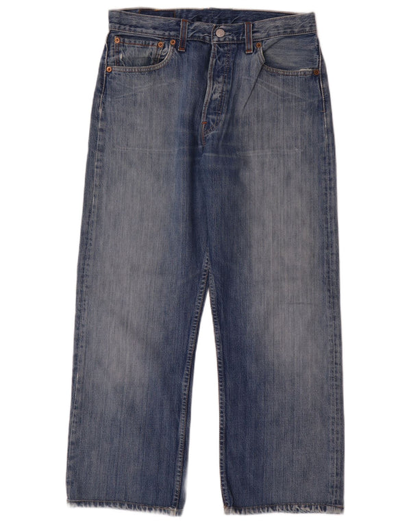 Levi's Hombre 501 Vaqueros Rectos W33 L27 Algodón Azul