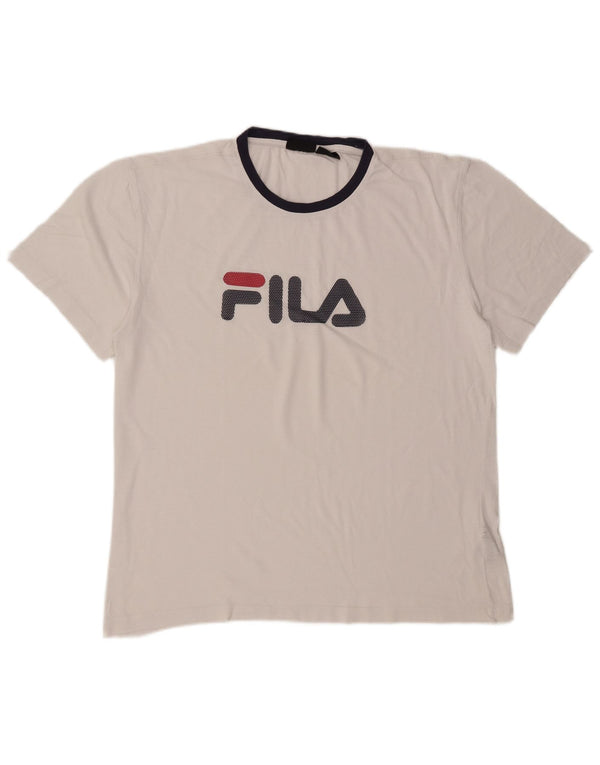 Fila Camiseta gráfica para hombre Top XL Blanco