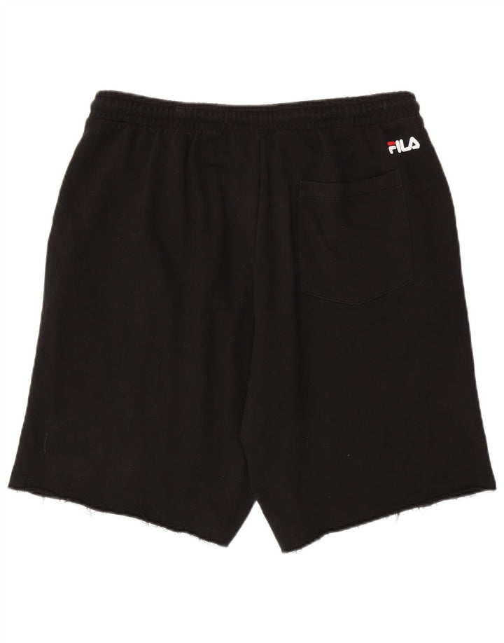 FILA Pantalones cortos deportivos gráficos para hombre 2XL Negro