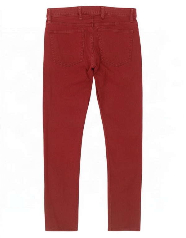 Gap Pantalones de pana ajustados para hombre W36 L30 Algodón burdeos