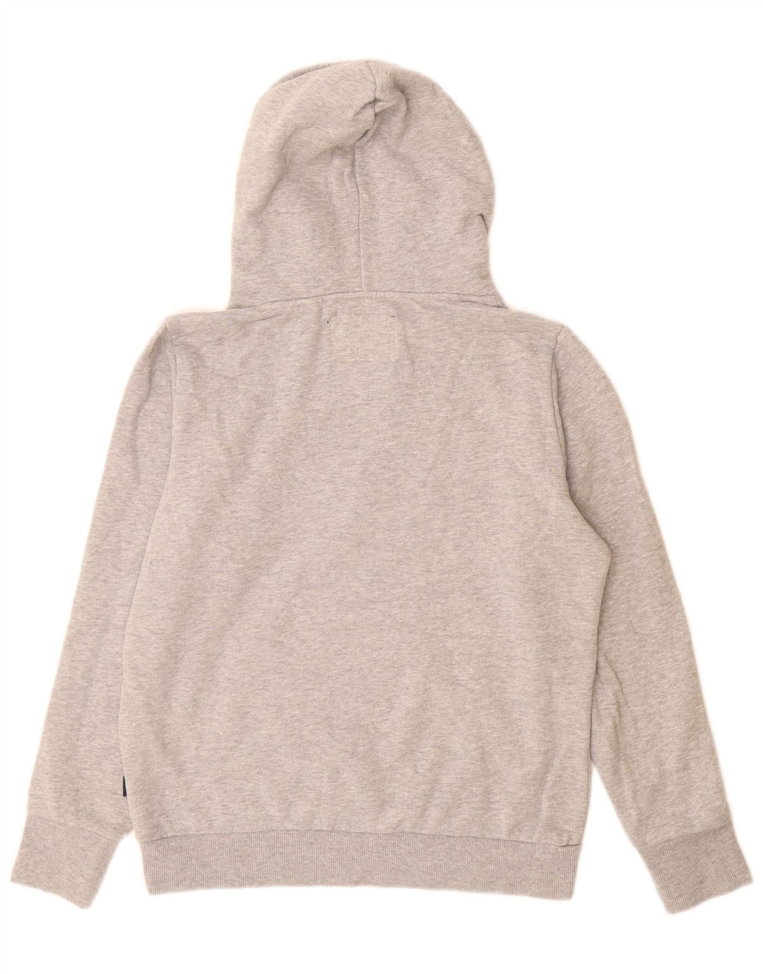 SUPERDRY Jersey con capucha gráfica para mujer Reino Unido 44 Algodón moteado gris grande