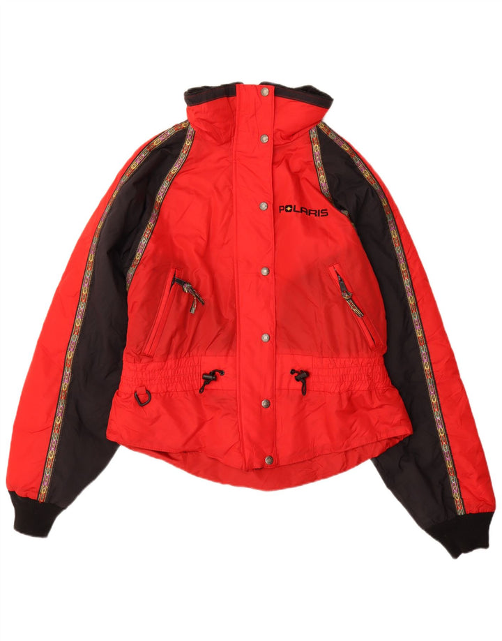 POLARIS Chaqueta cortavientos para mujer UK 12 Medium Red Colourblock Nylon