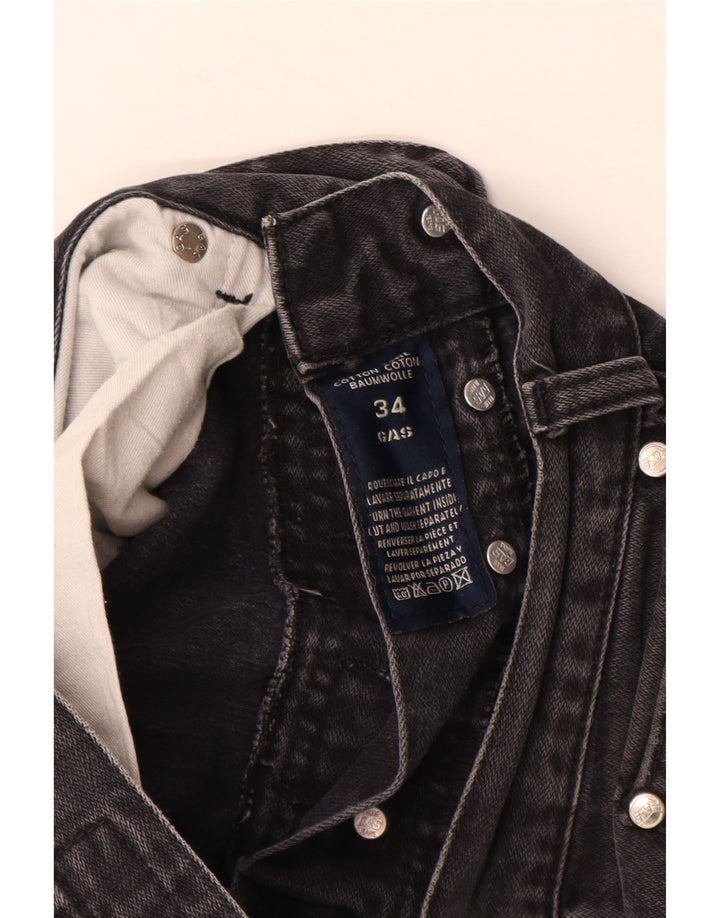 GAS Vaqueros rectos Dakota para hombre W34 L32 Algodón negro