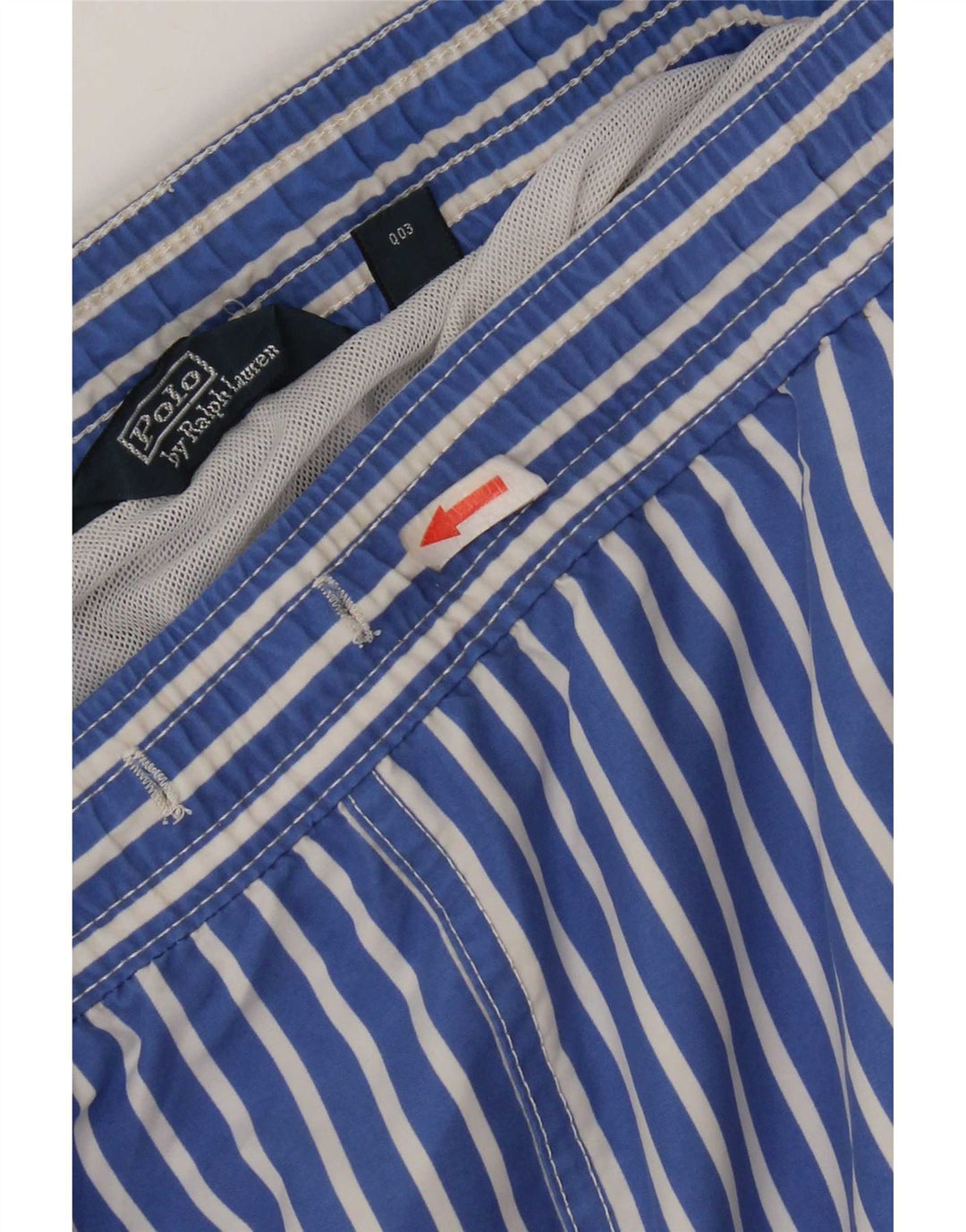 Polo Ralph Lauren Bañador Hombre Poliéster Rayas Azul Medio