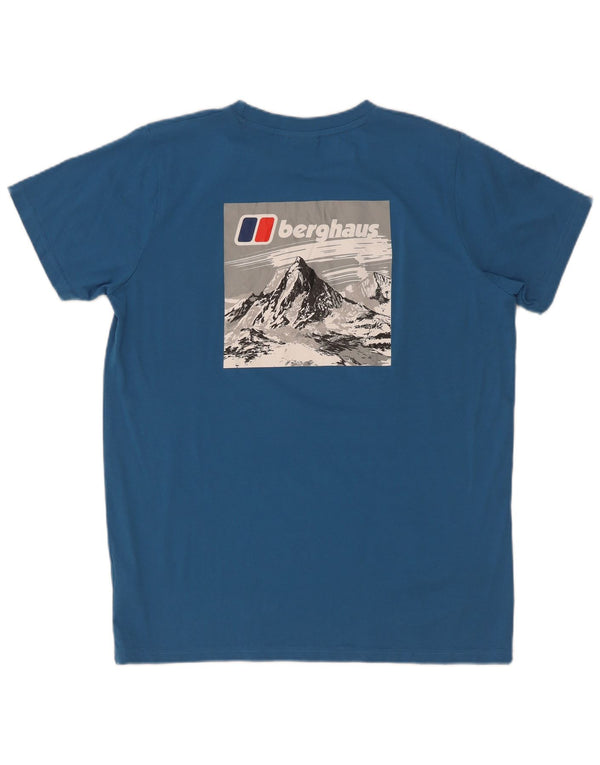 Berghaus Camiseta gráfica para niño Top 14-15 años Azul Algodón
