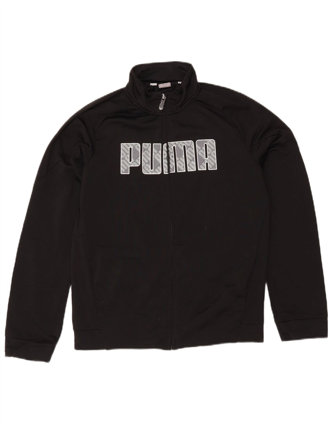 Puma Chaqueta de chándal gráfica para niños 13-14 años Negro Poliéster