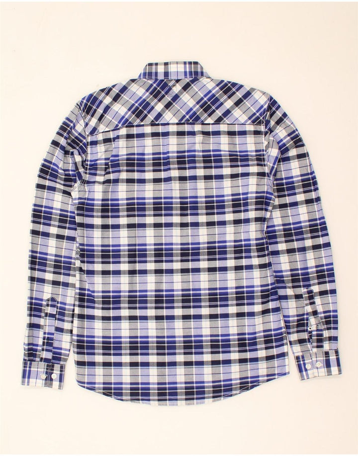 JACK & JONES Mens Shirt Small Blue Check Cotton Vintage Jack & Jones and Second-Hand Jack & Jones from Messina Hembry 