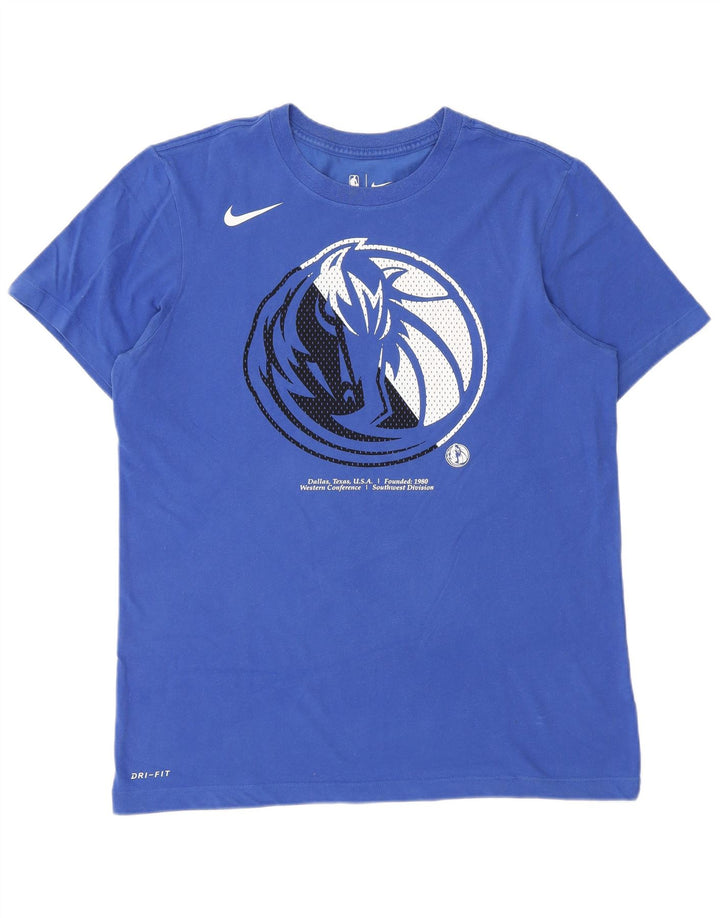 Camiseta NIKE Dallas Mavericks con gráfico para hombre, color azul medio