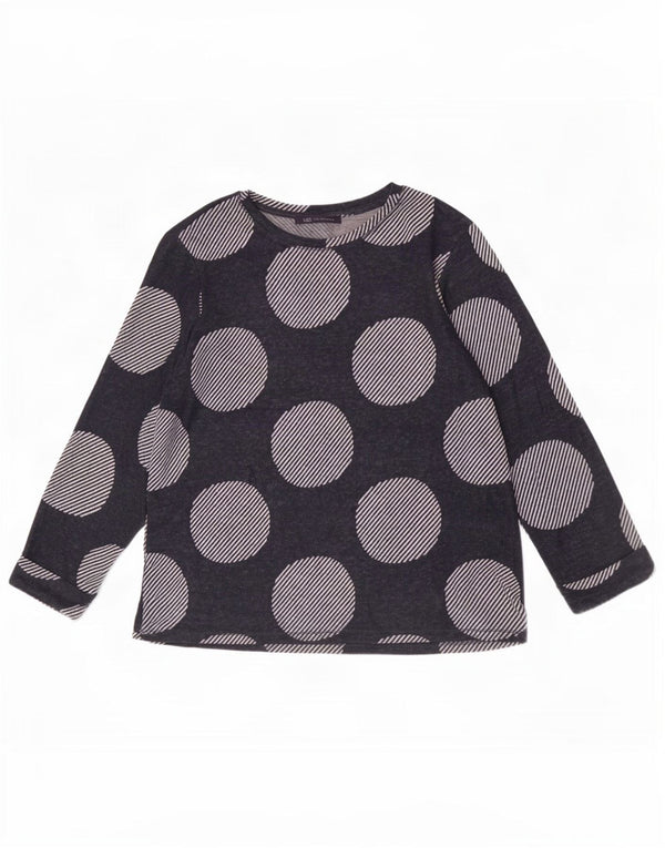 Marks & Spencer Top para mujer manga 3/4 UK 42 Medio azul marino geométrico