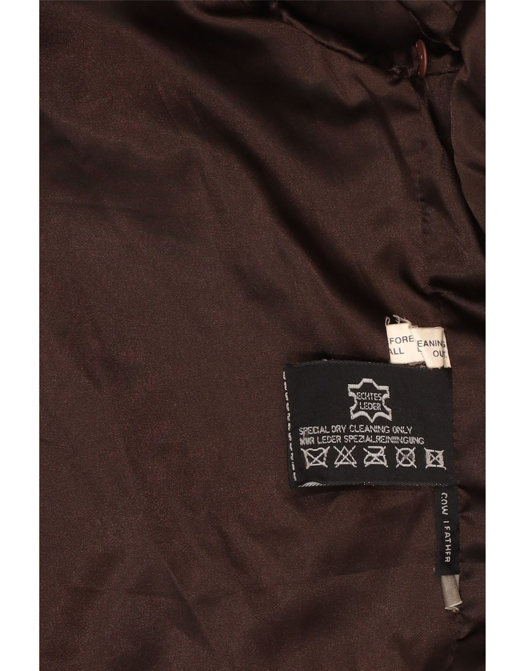 VINTAGE Chaqueta de cuero para hombre Reino Unido 40 Cuero marrón grande