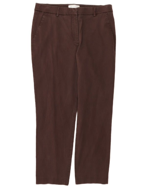 Pantalón Chino Recto Trussardi Mujer IT 48 Medium W32 L26 Marrón Lyocell