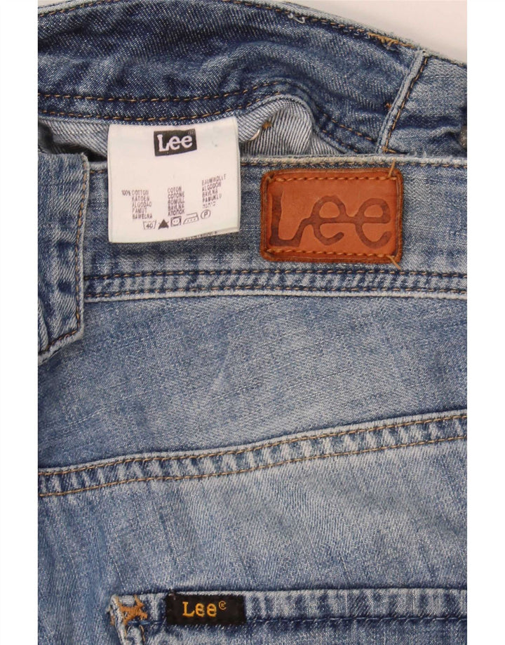 Pantalones cortos vaqueros Lee Chazey Cargo para mujer W27 Small Blue Cotton