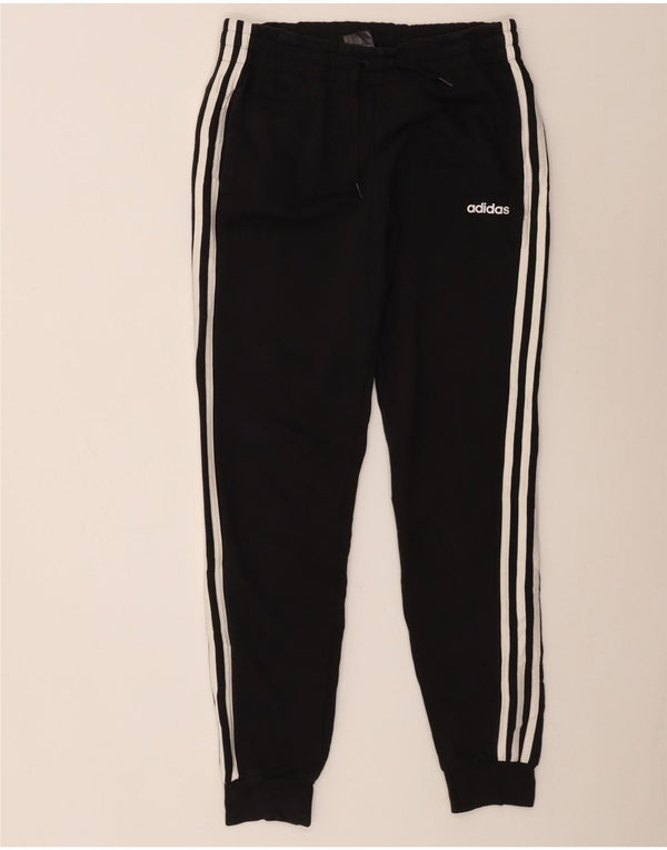 Adidas Pantalones de chándal para mujer Joggers UK 8/10 Small Black Cotton