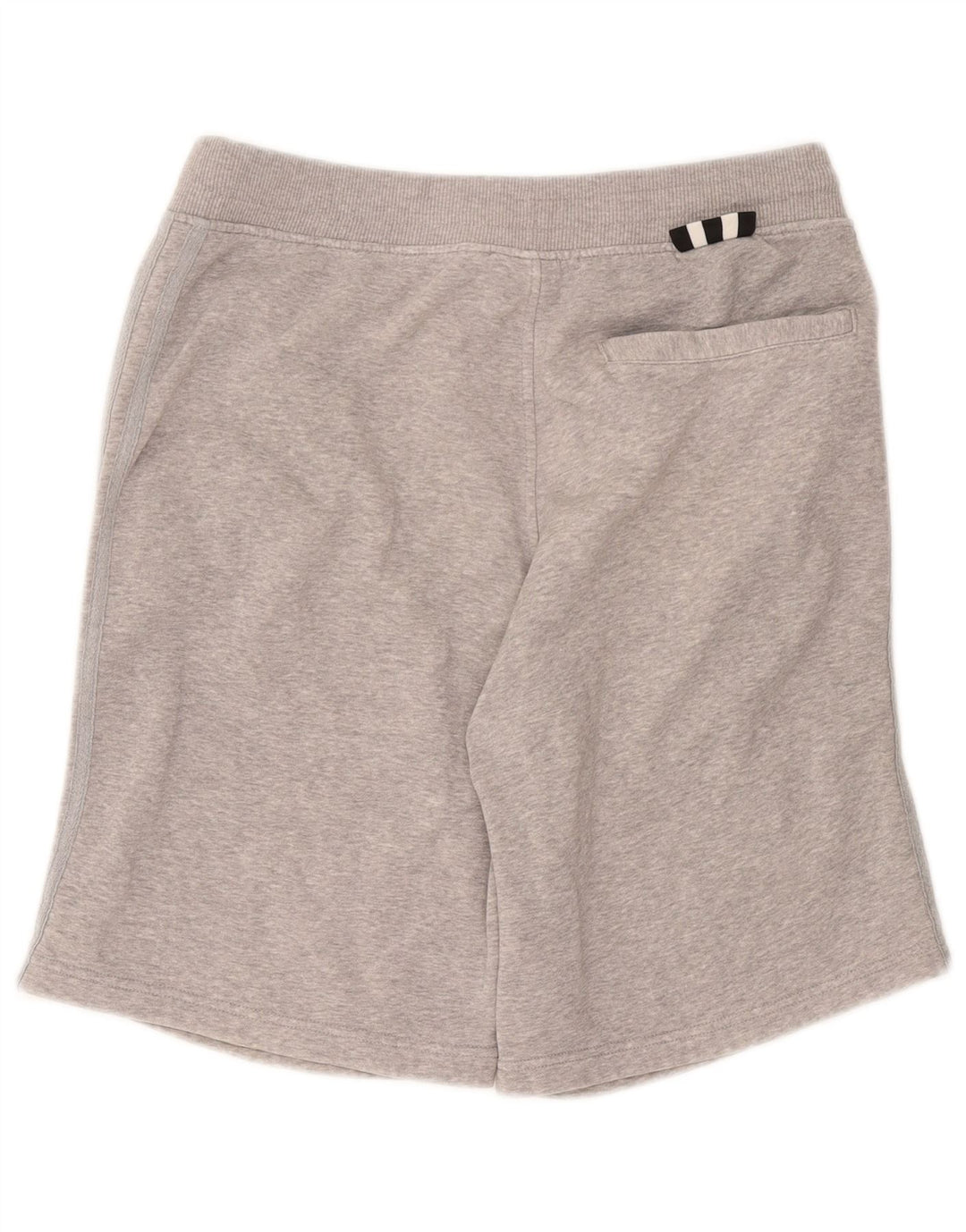 Pantalones cortos deportivos Adidas para hombre de algodón moteado gris medio