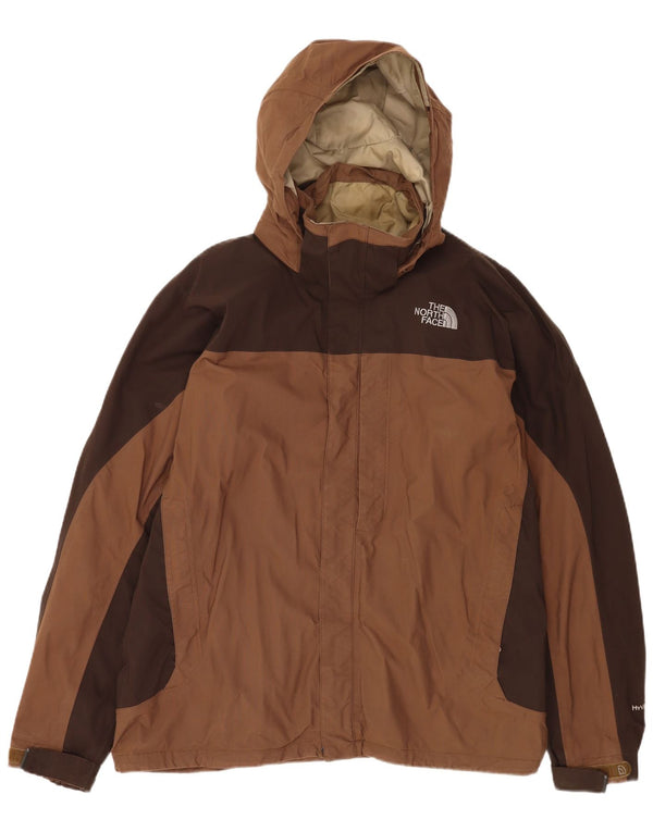 The North Face Chaqueta impermeable con capucha Hyvent para hombre, talla 40, color marrón grande