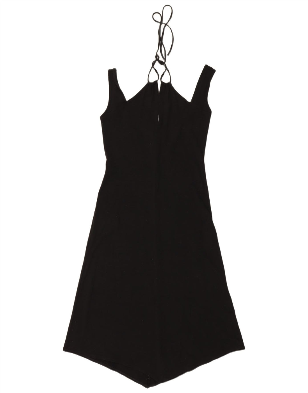 MAX & CO. Womens Sleeveless Asymmetrical Dress UK 12 Medium Black Viscose