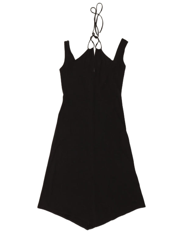 MAX & CO. Womens Sleeveless Asymmetrical Dress UK 12 Medium Black Viscose