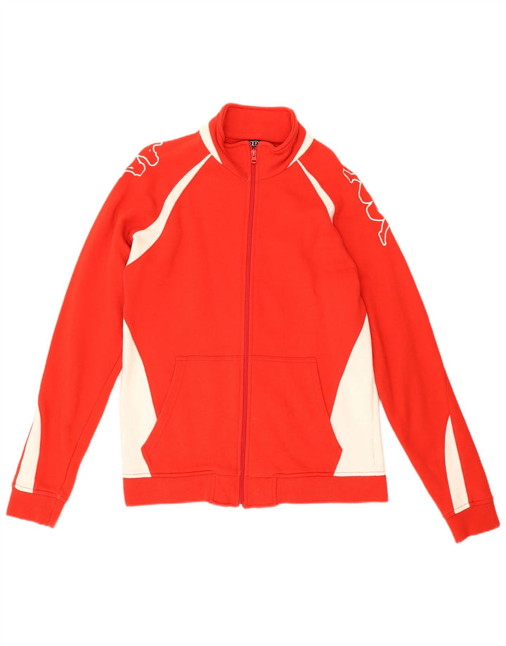 Kappa Hombre Chaqueta De Chándal Con Estampado Gráfico De Algodón Color Block En Rojo Medio