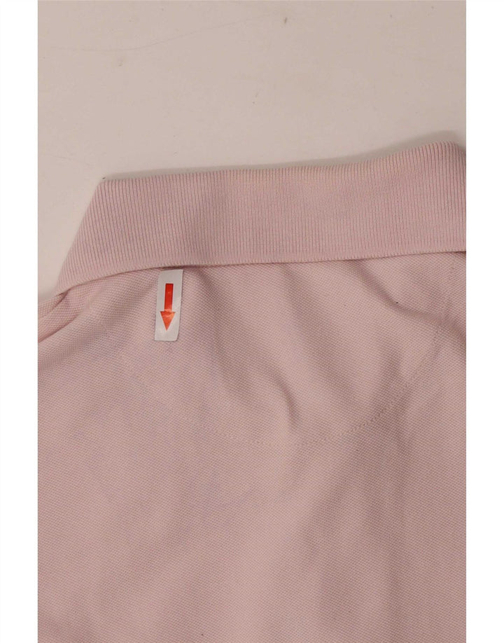 Lyle & Scott Polo para hombre pequeño de algodón rosa