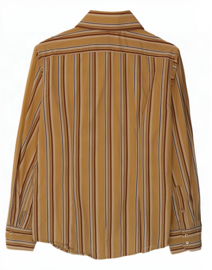 Camisa Benetton Hombre Rayas Beige Medio