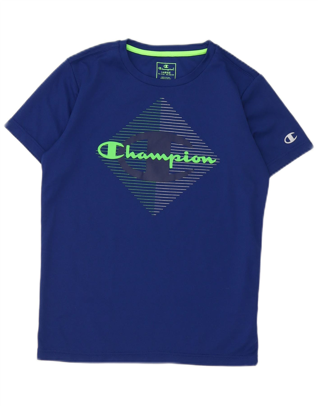 Champion Camiseta gráfica para niños 11-12 años Grande Poliéster azul