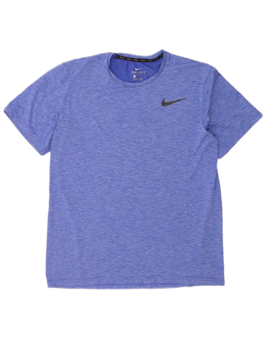 Camiseta Nike Dri Fit para hombre Top grande de poliéster moteado azul