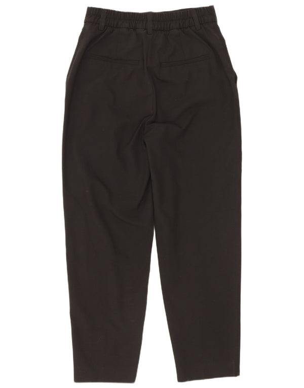 Zara Pantalón De Traje Cónico De Cintura Alta Para Mujer EU 32 2XS W22 L24 Negro