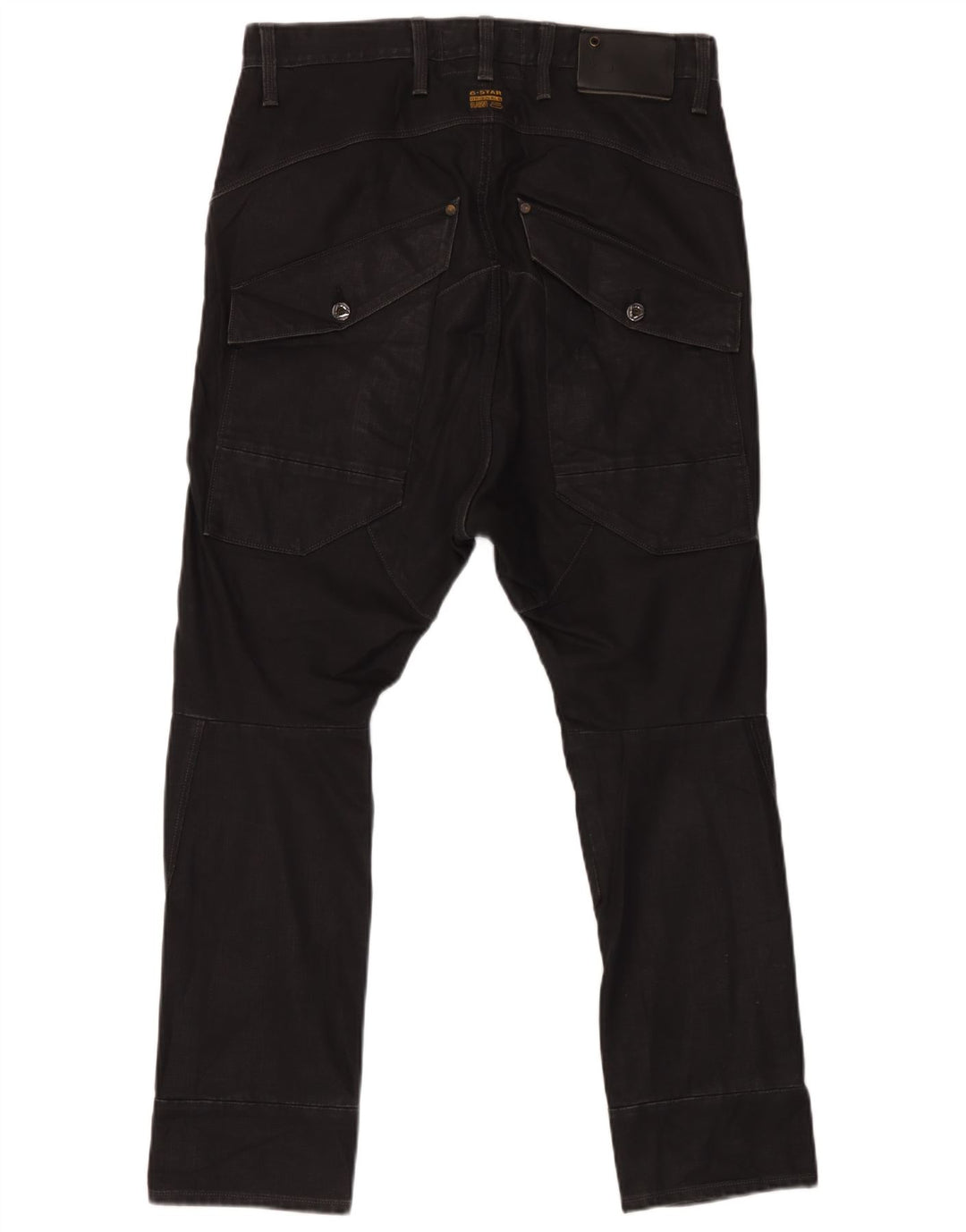 G-Star Hombre Pantalones Cargo Slim W33 L32 Algodón Negro
