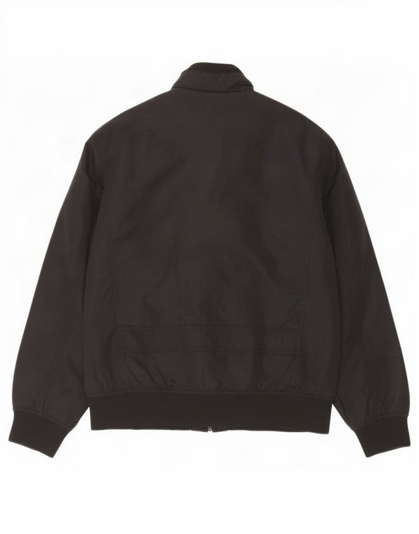 Chaqueta utilitaria vintage para hombre Reino Unido 38 Nylon negro medio