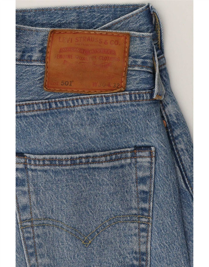 Levi's Hombre 501 Vaqueros Rectos W30 L32 Algodón Azul