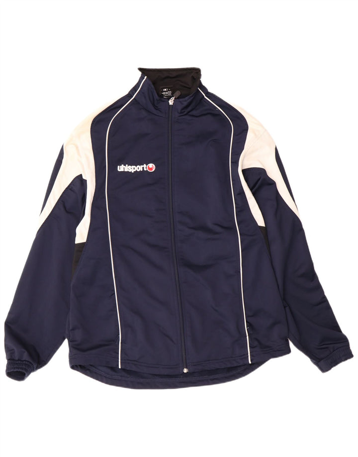 Uhlsport Chaqueta de Chándal para Hombre UK 38/40 Medium Azul Marino Poliéster