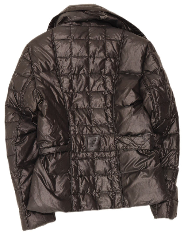 Chaqueta acolchada Mujer Trussardi Jeans IT 42 Medium Negro Poliéster