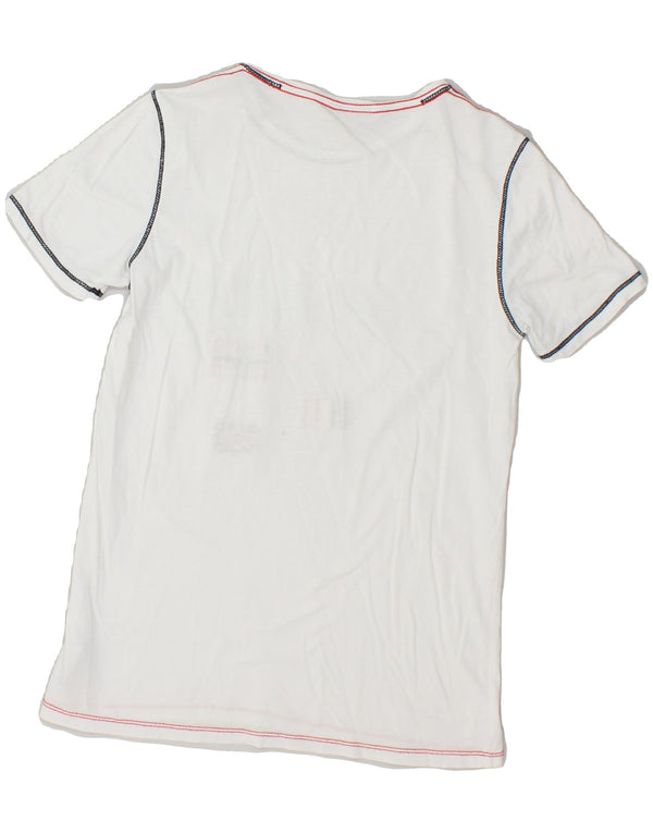 NAPAPIJRI Boys Graphic T-Shirt Top 13-14 Years White Cotton