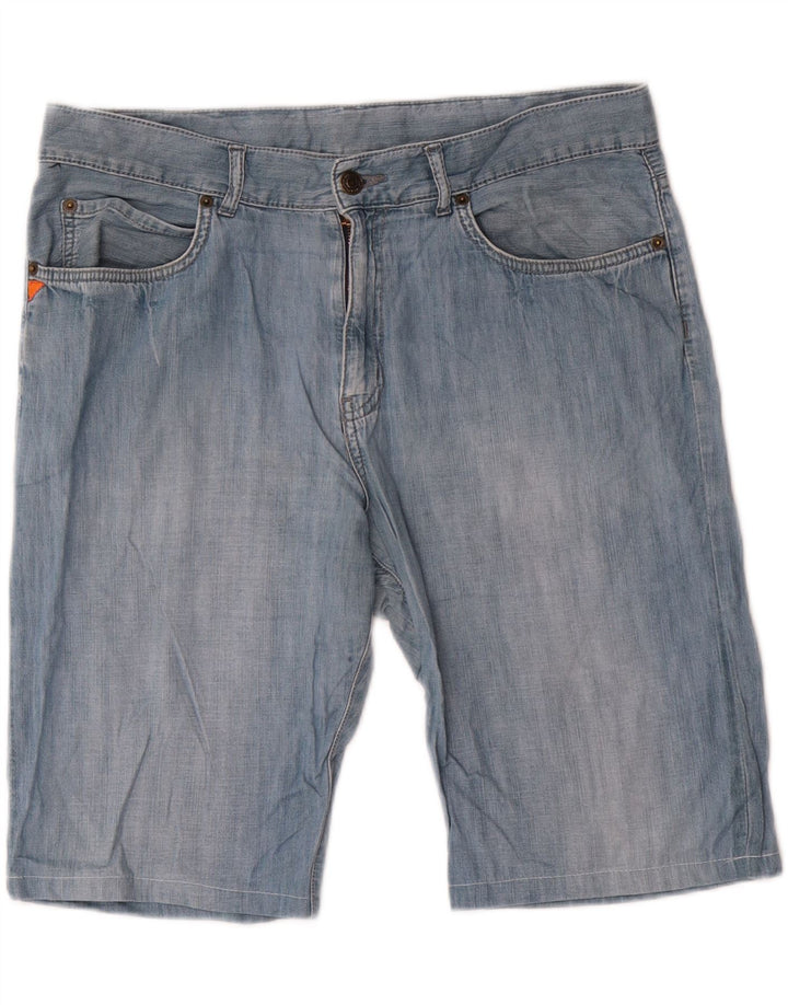 Kappa Hombre Pantalones Cortos De Mezclilla Perfect Fit W33 Algodón Azul Medio